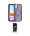 ieg™ iPhone 11 Pro Max Kılıf Siluet Minimal Prime - Siyah 360 Mat Full Body Arka Koruyucu