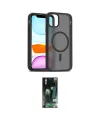 ieg™ iPhone 11 Pro Max Kılıf Siluet Minimal Prime - Siyah 360 Mat Full Body Arka Koruyucu