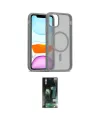 ieg™ iPhone 11 Pro Max Kılıf Siluet Minimal Prime - Siyah 360 Mat Full Body Arka Koruyucu
