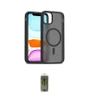 ieg™ iPhone 11 Pro Max Kılıf Siluet Minimal Prime - Siyah Joko Magic 5D Hayalet Cam