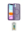 ieg™ iPhone 11 Pro Max Kılıf Siluet Minimal Prime - Siyah Polymer Nano Ekran Koruyucu