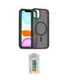 ieg™ iPhone 11 Pro Max Kılıf Siluet Minimal Prime - Siyah Polymer Nano Ekran Koruyucu