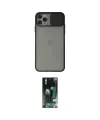 ieg™ iPhone 11 Pro Max Kılıf Vadi Çizgi - Siyah 360 Mat Full Body Arka Koruyucu