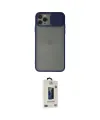 ieg™ iPhone 11 Pro Max Kılıf Vadi Çizgi - Siyah Bilvis Hayalet Cam Ekran Koruyucu