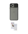 ieg™ iPhone 11 Pro Max Kılıf Vadi Çizgi - Siyah Seramik Nano Ekran Koruyucu