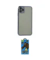 ieg™ iPhone 11 Pro Max Kılıf Vadi Minimal - Siyah 18D Cam Ekran Koruyucu