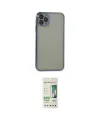ieg™ iPhone 11 Pro Max Kılıf Vadi Minimal - Siyah 20D Premium Cam Ekran Koruyucu