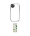 ieg™ iPhone 11 Pro Max Kılıf Vadi Minimal - Siyah 20D Premium Cam Ekran Koruyucu