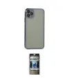ieg™ iPhone 11 Pro Max Kılıf Vadi Minimal - Siyah 34D Hayalet Izgaralı Cam