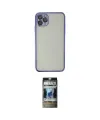 ieg™ iPhone 11 Pro Max Kılıf Vadi Minimal - Siyah 34D Hayalet Izgaralı Cam