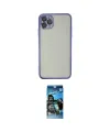 ieg™ iPhone 11 Pro Max Kılıf Vadi Minimal - Siyah 34D Izgaralı Cam