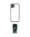 ieg™ iPhone 11 Pro Max Kılıf Vadi Minimal - Siyah 360 Mat Full Body Arka Koruyucu