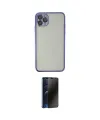 ieg™ iPhone 11 Pro Max Kılıf Vadi Minimal - Siyah 3D Antistatik Hayalet Cam Ekran Koruyucu