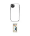 ieg™ iPhone 11 Pro Max Kılıf Vadi Minimal - Siyah 6D Mat Seramik Hayalet Nano Ekran Koruyucu
