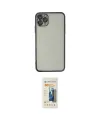 ieg™ iPhone 11 Pro Max Kılıf Vadi Minimal - Siyah 6D Mat Seramik Hayalet Nano Ekran Koruyucu