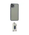 ieg™ iPhone 11 Pro Max Kılıf Vadi Minimal - Siyah Bilvis Hayalet Cam Ekran Koruyucu