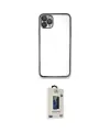 ieg™ iPhone 11 Pro Max Kılıf Vadi Minimal - Siyah Bilvis Hayalet Cam Ekran Koruyucu