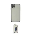 ieg™ iPhone 11 Pro Max Kılıf Vadi Minimal - Siyah Bilvis Hayalet Cam Ekran Koruyucu