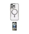 ieg™ iPhone 11 Pro Max Kılıf Yadigar Klasik Özel Seri - Siyah 34D Hayalet Izgaralı Cam