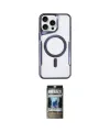 ieg™ iPhone 11 Pro Max Kılıf Yadigar Klasik Özel Seri - Siyah 34D Hayalet Izgaralı Cam