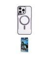 ieg™ iPhone 11 Pro Max Kılıf Yadigar Klasik Özel Seri - Siyah 34D Izgaralı Cam
