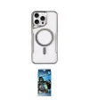 ieg™ iPhone 11 Pro Max Kılıf Yadigar Klasik Özel Seri - Siyah 34D Izgaralı Cam