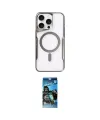 ieg™ iPhone 11 Pro Max Kılıf Yadigar Klasik Özel Seri - Siyah 34D Izgaralı Cam
