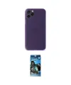 ieg™ iPhone 11 Pro Max Kılıf Yadigar Yansıma Serisi - Siyah 34D Izgaralı Cam