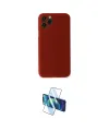 ieg™ iPhone 11 Pro Max Kılıf Yadigar Yansıma Serisi - Siyah 3D Antistatik Cam Ekran Koruyucu