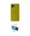 ieg™ iPhone 11 Pro Max Kılıf Yadigar Yansıma Serisi - Siyah 3D Antistatik Cam Ekran Koruyucu