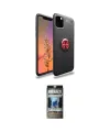 ieg™ iPhone 11 Pro Max Kılıf Yankı Form Prime - Siyah 34D Hayalet Izgaralı Cam
