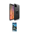 ieg™ iPhone 11 Pro Max Kılıf Yankı Form Prime - Siyah 34D Izgaralı Cam