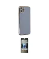 ieg™ iPhone 11 Pro Max Kılıf Yankı Serisi - Siyah 34D Hayalet Izgaralı Cam