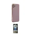 ieg™ iPhone 11 Pro Max Kılıf Yankı Serisi - Siyah 34D Hayalet Izgaralı Cam