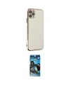 ieg™ iPhone 11 Pro Max Kılıf Yankı Serisi - Siyah 34D Izgaralı Cam