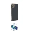 ieg™ iPhone 11 Pro Max Kılıf Yankı Serisi - Siyah 3D Antistatik Cam Ekran Koruyucu
