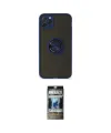 ieg™ iPhone 11 Pro Max Kılıf Yörünge Çizgi - Siyah 34D Hayalet Izgaralı Cam