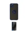 ieg™ iPhone 11 Pro Max Kılıf Yörünge Çizgi - Siyah 3D Antistatik Hayalet Cam Ekran Koruyucu