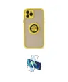 ieg™ iPhone 11 Pro Max Kılıf Yörünge Çizgi - Siyah 3D Antistatik Seramik Nano Ekran Koruyucu