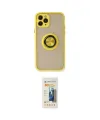 ieg™ iPhone 11 Pro Max Kılıf Yörünge Çizgi - Siyah 6D Mat Seramik Hayalet Nano Ekran Koruyucu