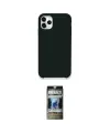 ieg™ iPhone 11 Pro Max Kılıf Zirve Modern Özel Seri - Siyah 34D Hayalet Izgaralı Cam