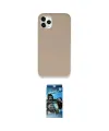 ieg™ iPhone 11 Pro Max Kılıf Zirve Modern Özel Seri - Siyah 34D Izgaralı Cam