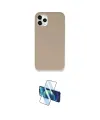 ieg™ iPhone 11 Pro Max Kılıf Zirve Modern Özel Seri - Siyah 3D Antistatik Cam Ekran Koruyucu