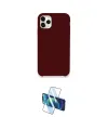ieg™ iPhone 11 Pro Max Kılıf Zirve Modern Özel Seri - Siyah 3D Antistatik Cam Ekran Koruyucu