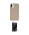 ieg™ iPhone 11 Pro Max Kılıf Zirve Modern Özel Seri - Siyah 3D Antistatik Hayalet Cam Ekran Koruyucu
