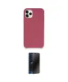 ieg™ iPhone 11 Pro Max Kılıf Zirve Modern Özel Seri - Siyah 3D Antistatik Hayalet Cam Ekran Koruyucu