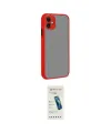 ieg™ iPhone 12 Kılıf Ahenk Çizgi Serisi - Şeffaf Pasifik Cam Ekran Koruyucu