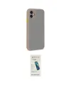 ieg™ iPhone 12 Kılıf Ahenk Çizgi Serisi - Şeffaf Pasifik Cam Ekran Koruyucu