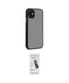 ieg™ iPhone 12 Kılıf Ahenk Çizgi Serisi - Şeffaf Pasifik Cam Ekran Koruyucu