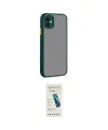 ieg™ iPhone 12 Kılıf Ahenk Çizgi Serisi - Şeffaf Pasifik Cam Ekran Koruyucu